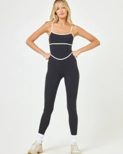 Ace Jumpsuit - Black-Cream