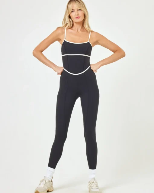 Ace Jumpsuit - Black-Cream