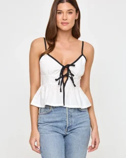 Agnes Top - Cream-Black