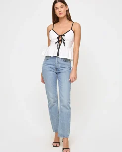 Agnes Top - Cream-Black