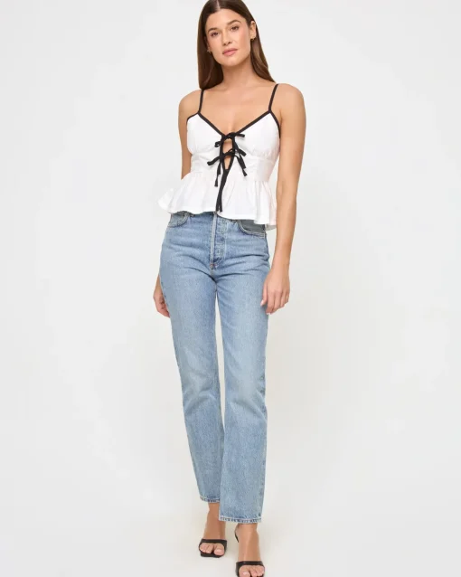 Agnes Top - Cream-Black