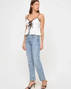 Agnes Top - Cream-Black