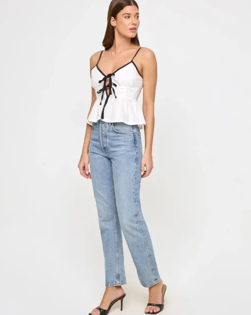 Agnes Top - Cream-Black