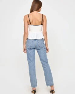 Agnes Top - Cream-Black