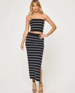 Amalfi Skirt - Vista Point Stripe