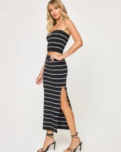 Amalfi Skirt - Vista Point Stripe