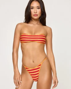 Bekah Bikini Top - Sunset Stripe