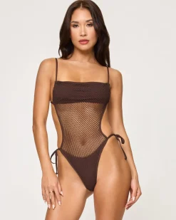 Catching Up One Piece Swimsuit - Espresso