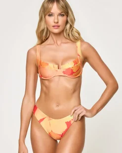 Coast To Coast Bikini Top - Native Poppies