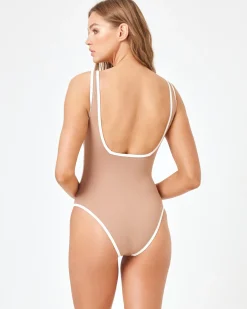 Coco One Piece Swimsuit - Saddle-Cream