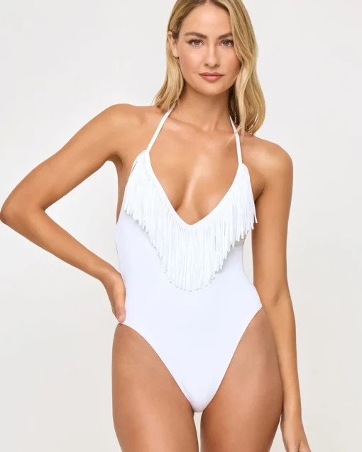 Desert Days One Piece Swimsuit - White