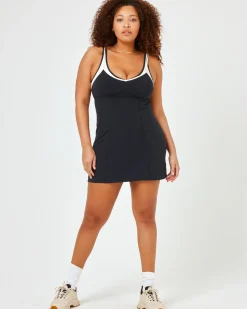 Doubles Dress - Black-Cream