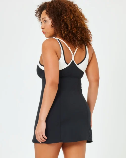 Doubles Dress - Black-Cream