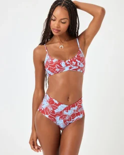 Eco Chic Econyl® High Tide Bikini Top - Going Tropical