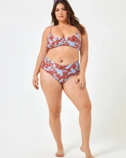 Eco Chic Econyl® High Tide Bikini Top - Going Tropical