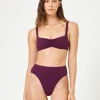 Effie Bikini Top - Merlot