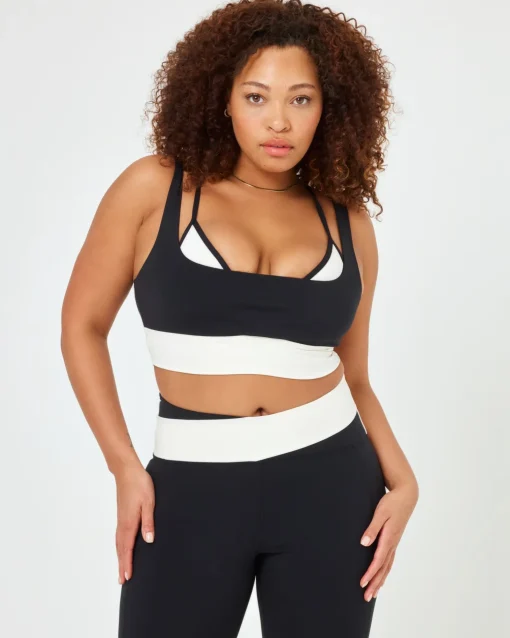 Full Force Bra - Black-Cream