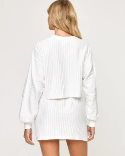 Half Court Pullover - White
