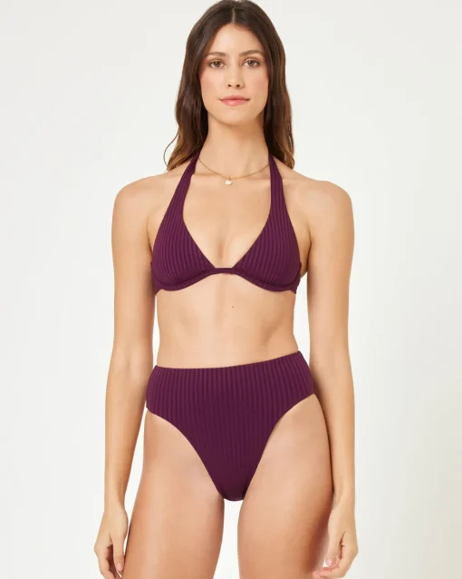 Isa Bikini Top - Merlot