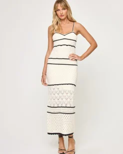 Isle Of Palms Dress - Cream-Black