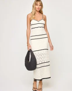 Isle Of Palms Dress - Cream-Black