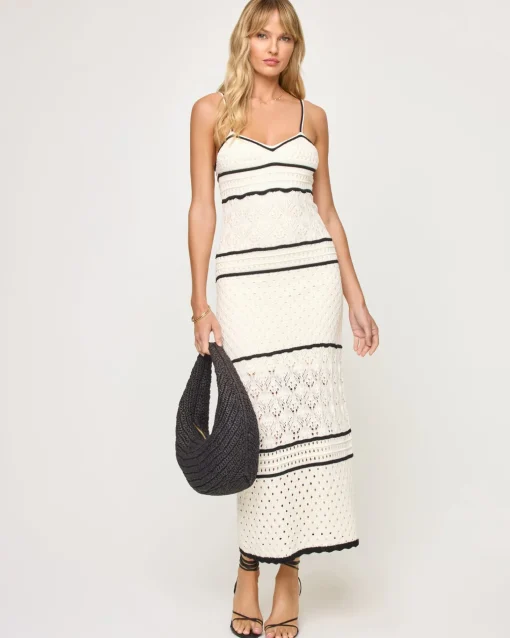 Isle Of Palms Dress - Cream-Black