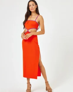 Libra Dress - Berry-Pimento
