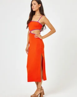 Libra Dress - Berry-Pimento