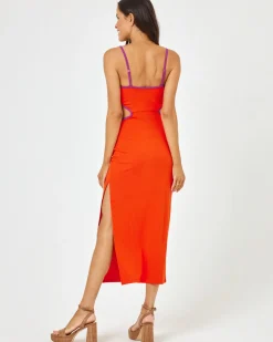 Libra Dress - Berry-Pimento