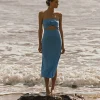 LSPACE X Anthropologie Kierra Dress - Peri Blue