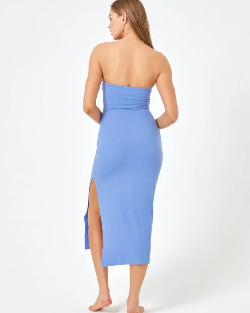 LSPACE X Anthropologie Kierra Dress - Peri Blue