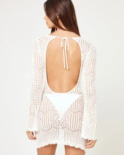 LSPACE x JVS Arrow Cover-Up Dress - Off White
