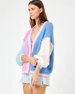 LSPACE x JVS Lido Cardigan - California Colorblock