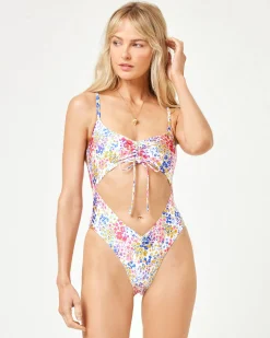 LSPACE x JVS Printed Solana One Piece - Between Blooms
