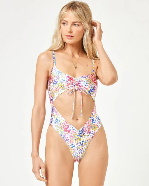 LSPACE x JVS Printed Solana One Piece - Between Blooms