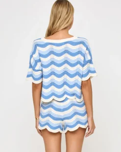 Make Waves Knit Short - Blue Crush