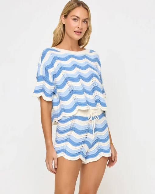 Make Waves Knit Short - Blue Crush