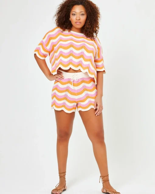 Make Waves Knit Short - Catching Sun