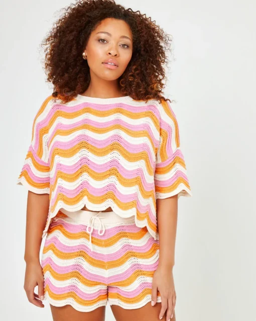 Make Waves Knit Short - Catching Sun