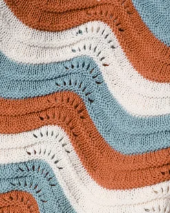 Make Waves Knit Short - Del Mar Stripe