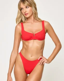Mako Bikini Top - Flame
