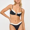 Mercer Bikini Bottom - Black-Cream