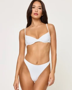 Missy Bikini Top - Eyelet White