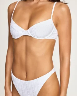 Missy Bikini Top - Eyelet White