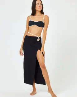Monae Skirt - Black-Cream