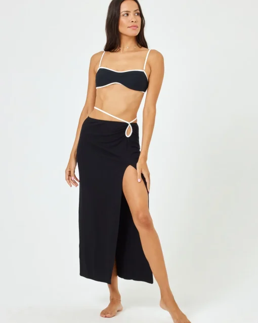 Monae Skirt - Black-Cream