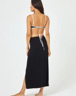 Monae Skirt - Black-Cream