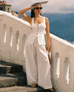 Palma  Pant - White