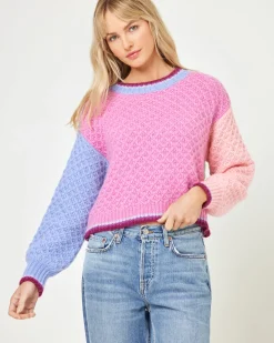 Pretty Please Sweater - Costa Del Sol Colorblock