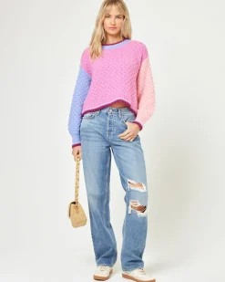 Pretty Please Sweater - Costa Del Sol Colorblock